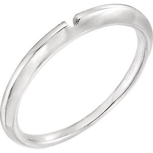 14K White Band #2