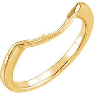 14K Yellow Band for 9.4mm Engagement Ring