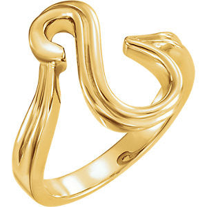 14K Yellow Freeform Ring