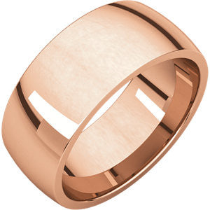 14K Rose 8mm Light Comfort Fit Band