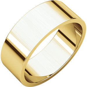 14K Yellow 7mm Flat Band