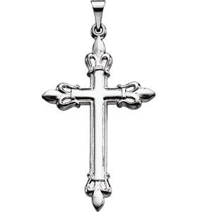 Fleur-de-lis Cross Pendant