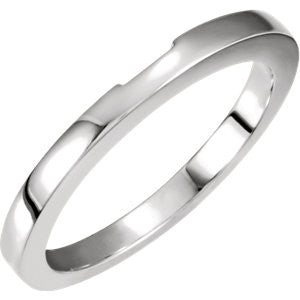 14K White Band