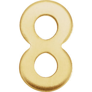 14K Yellow Number "8"