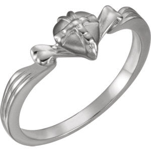 Sterling Silver The Gift Wrapped Heart® Ring Size 8