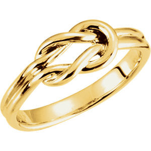 14K Yellow Knot Design Ring