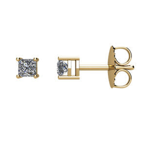 14K Yellow 1-4 CTW Diamond Earrings