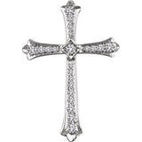 14K Yellow 1 CTW Diamond Cross Pendant