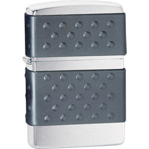 Zippo® Black Zip Guard Brushed Chrome Lighter