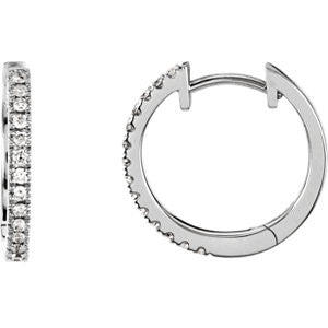 Diamond Hoop Earrings for Dangles