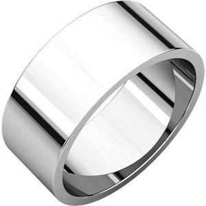 Platinum 8mm Flat Band