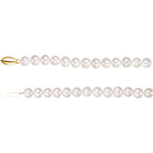 14K Yellow Freshwater Cultured Potato Pearl 18" Necklace