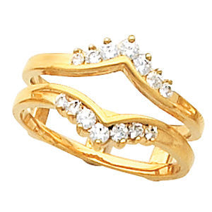 14K Yellow 1-3 CTW Diamond Ring Guard