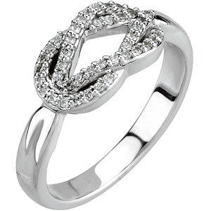 Diamond Knot Ring