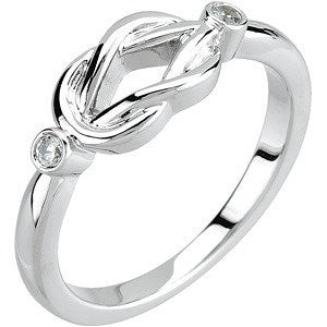 Diamond Knot Ring