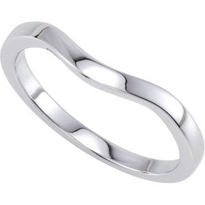 14K White Band 2