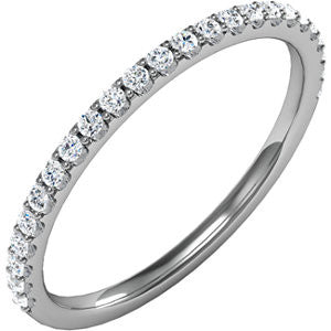 14K White 1-4 CTW Diamond Band