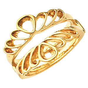 14K Yellow Ring Guard