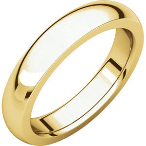 18K Yellow 4mm Heavy Comfort Fit Band