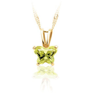 14K Yellow August Birthstone Pendant