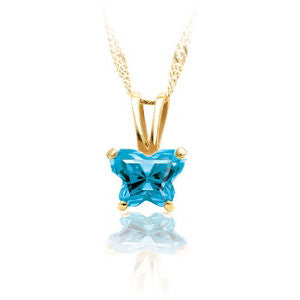 14K Yellow December Birthstone Pendant