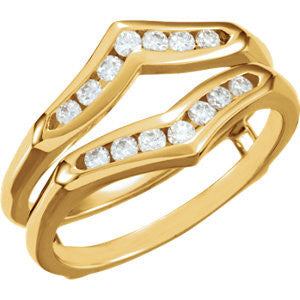 14K Yellow 1-4 CTW Diamond Ring Guard