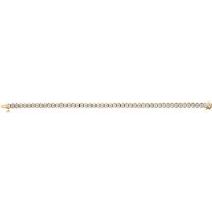 14K Yellow 3 CTW Diamond Line 7.25" Bracelet