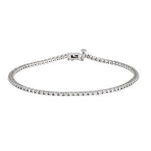 14K White 1 CTW Diamond Line 7.25" Bracelet