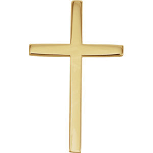 14K Yellow 25.75x15.75mm Cross Pendant