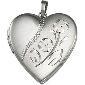 Engraved Heart Locket