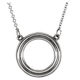 14K Yellow Circle 16" Necklace