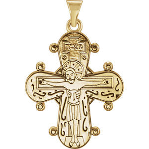 14K Yellow Dagmar Cross Pendant with Packaging