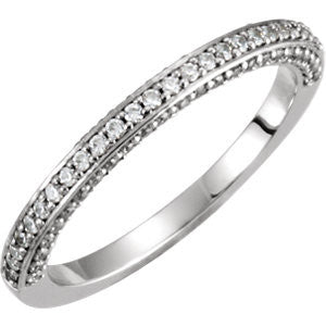 Platinum 1-8 CTW Diamond Band