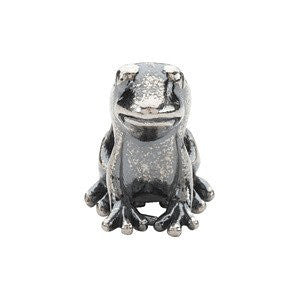 Sterling Silver 13x11mm Frog Bead