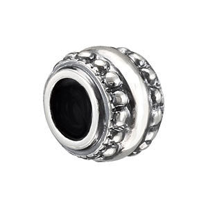 Sterling Silver 9.3x7.2mm Double Granulated Bead