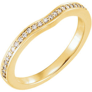 14K Yellow 1-6 CTW Diamond Band