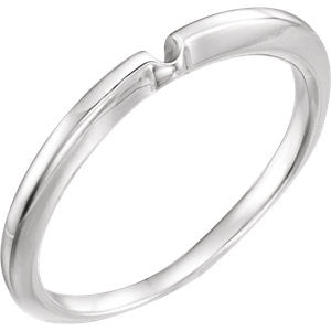 14K White Band #3