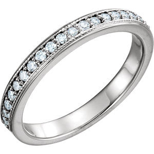 14K White 1-3 CTW Diamond Anniversary Band