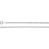 Sterling Silver 1.5mm Rope 16" Chain