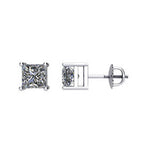 14K White 2 CTW Diamond Threaded Post Stud Earrings