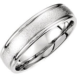 Palladium 6mm Fancy Carved Band Size 14