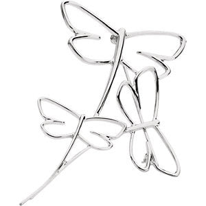 Sterling Silver Dragonfly Fashion Brooch