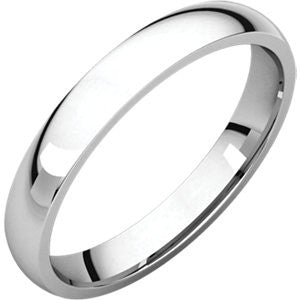 Platinum 3mm Light Comfort Fit Band