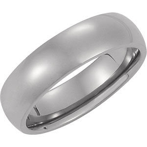 Titanium 6mm Domed Band