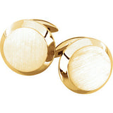 18K White Men's Cuff Link