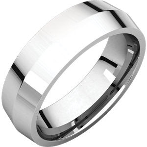 Sterling Silver 6mm Knife Edge Comfort Fit Band