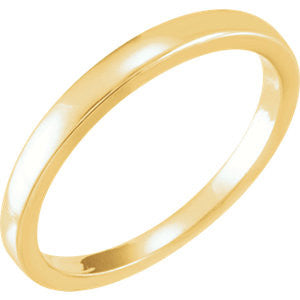 14K Yellow Solstice Solitaire&#174; #4=.25-.33 CT Tapered Bombé Band