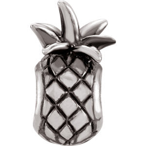 Sterling Silver 13.7x8.2mm Pineapple Bead