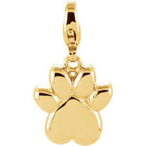 Charming Animals® Paw Print Charm