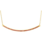 14K White 1/6 CTW Diamond Bar 16-18" Necklace